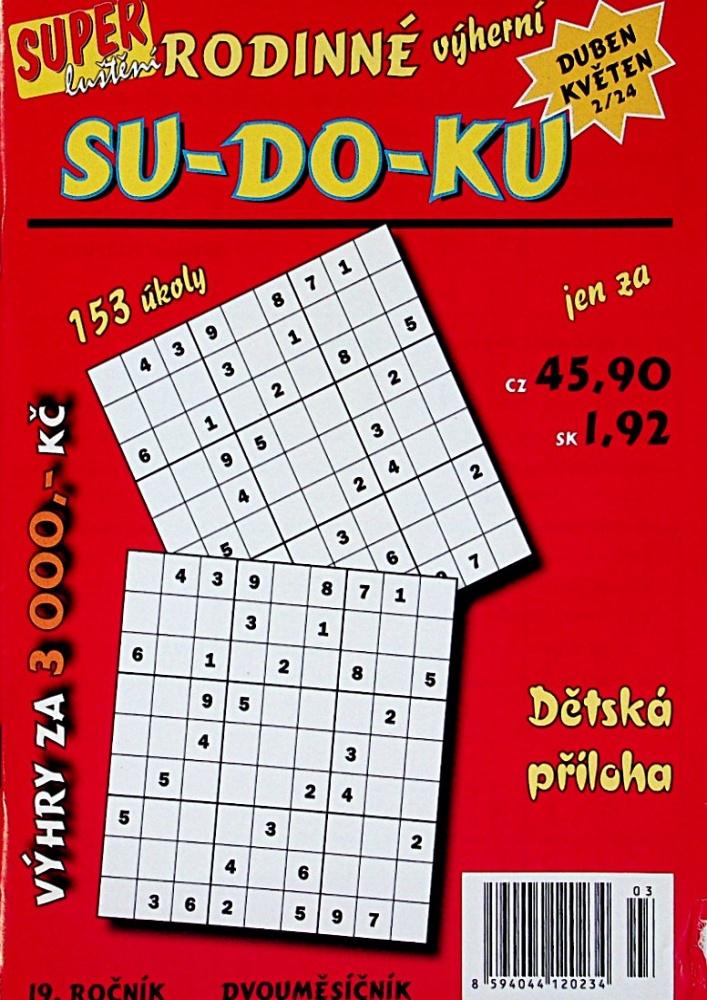 Rodinné výherní Sudoku