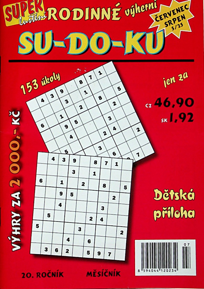 Rodinné výherní Sudoku Rodinné výherní Sudoku