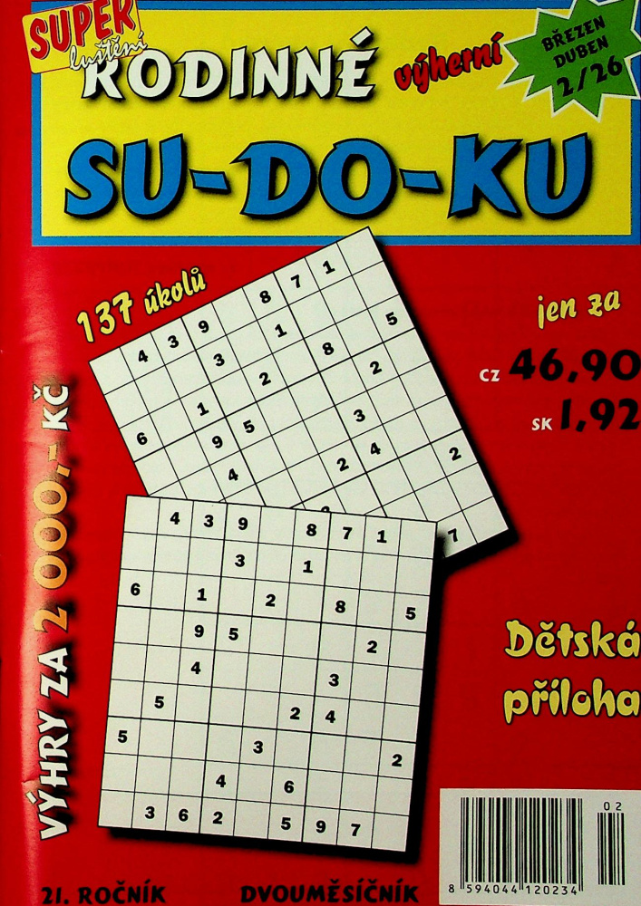 Rodinné výherní Sudoku (2/26)