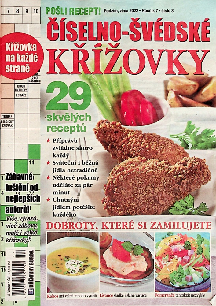 Číselno-švédské křížovky Poš.r (3-22)