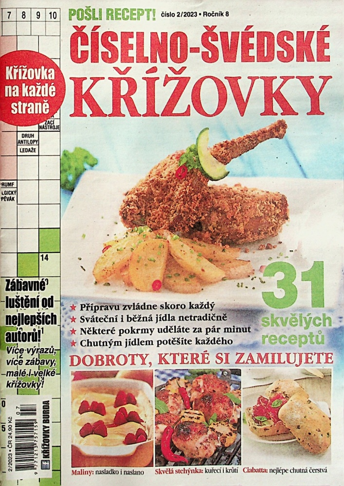 Číselno-švédské křížovky Poš.r (2/23)