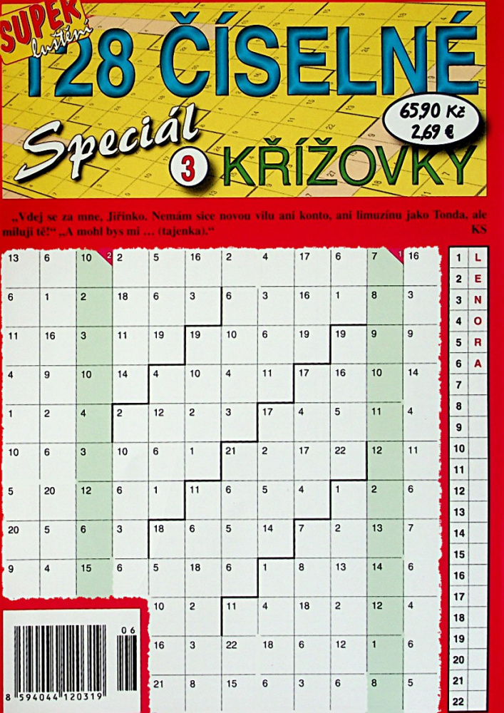 Sup.lus.128 číselné kříž. sp. Sup.lus.128 číselné kříž. sp.
