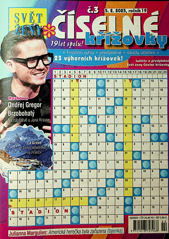 Svět ženy-číselné křížovky (3/25)