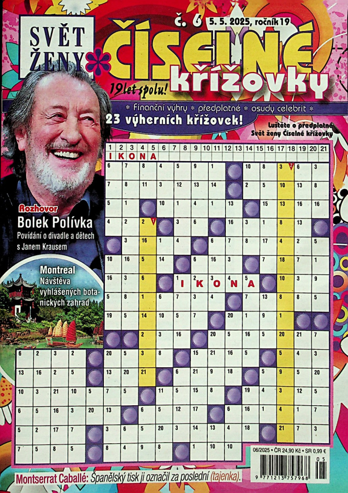 Svět ženy-číselné křížovky Svět ženy-číselné křížovky