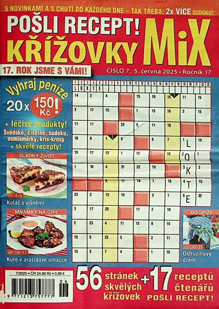 Pošli recept!Křížovky MIX (7/25)