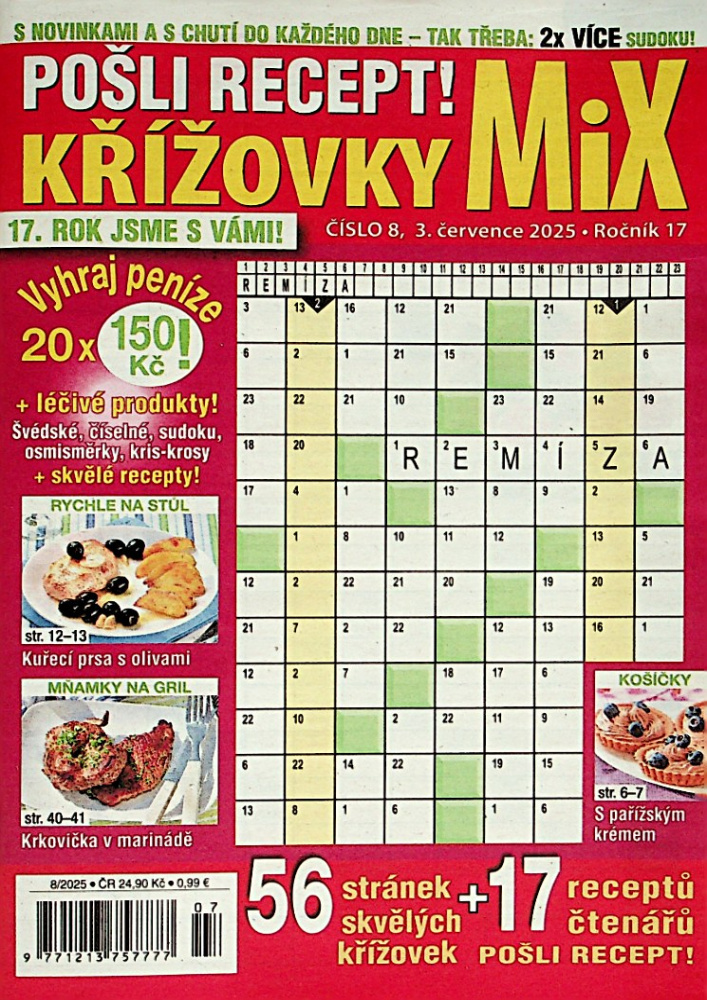 Pošli recept!Křížovky MIX