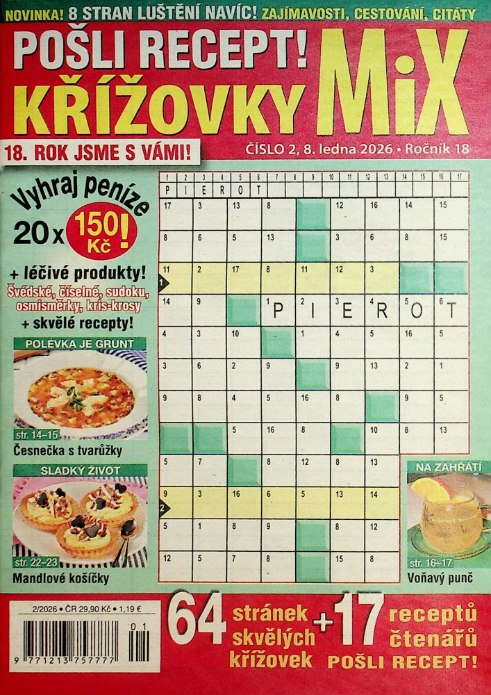 Pošli recept!Křížovky MIX (2/26)