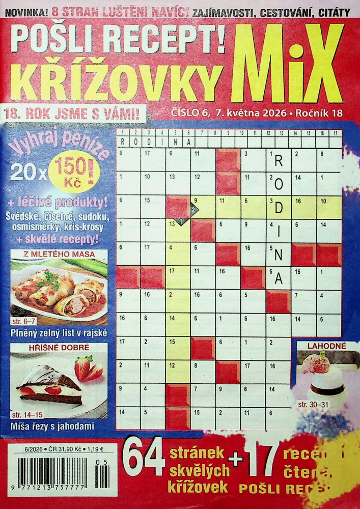 Pošli recept!Křížovky MIX (6/26)