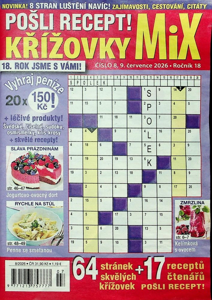 Pošli recept!Křížovky MIX