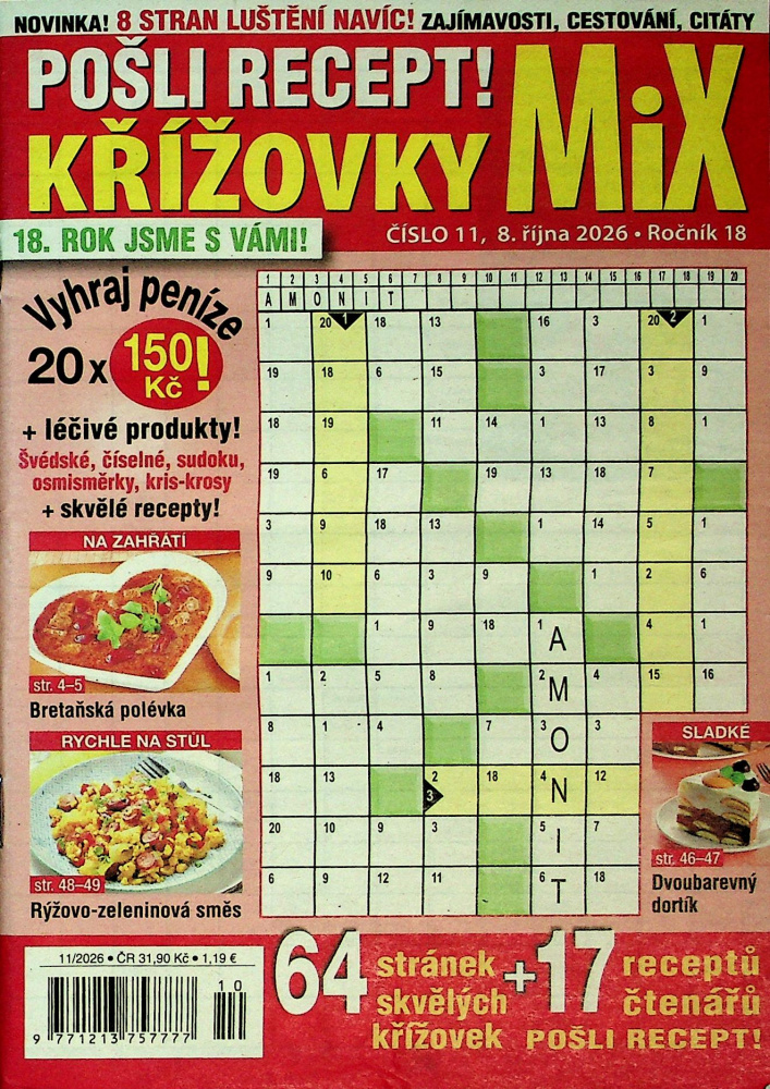 Pošli recept!Křížovky MIX