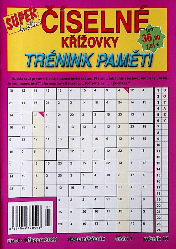 Číselne kříž.-Trénink pamět (1/23)