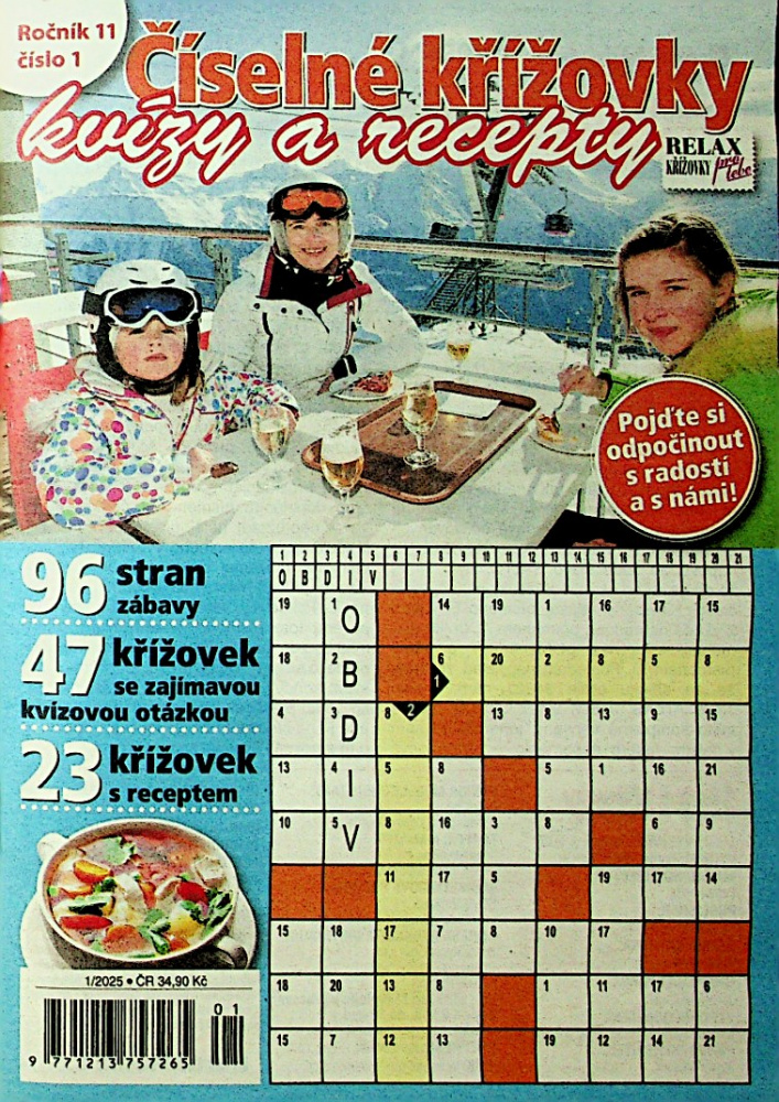 Číslené křížov.kvízy a recepty (1/25)