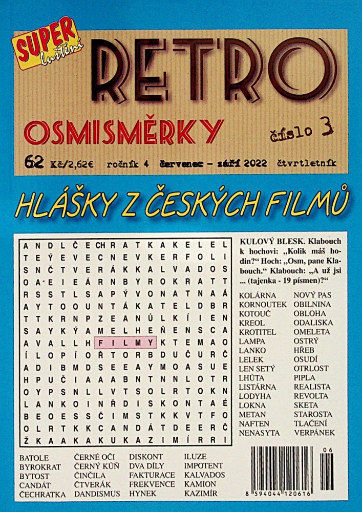 Sup.lus.Retro osmisměrky Sup.lus.Retro osmisměrky