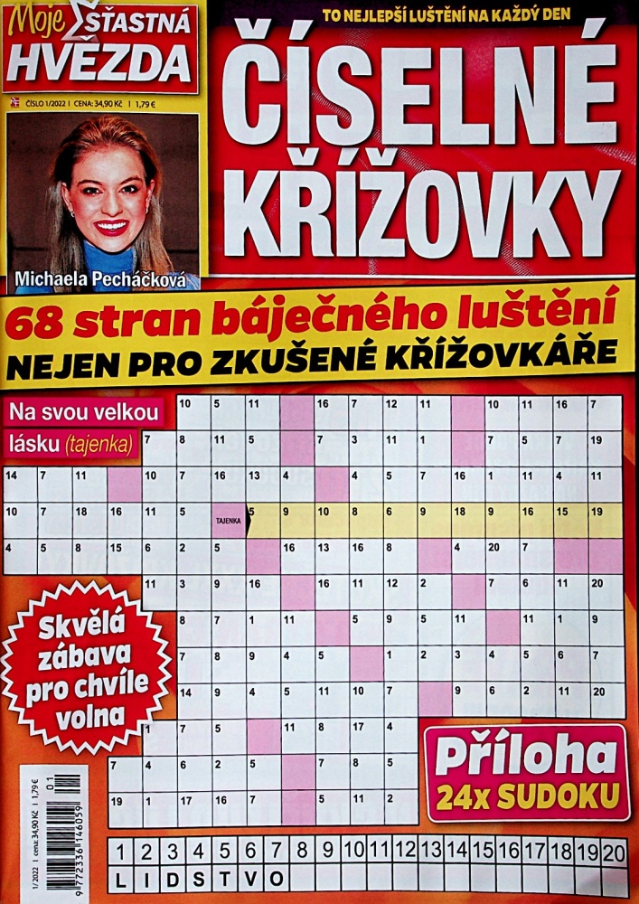 Číselné křížovky Hvězda (1-22)