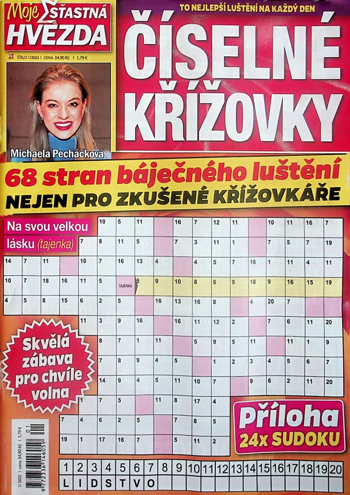 Číselné křížovky Hvězda (1B22)