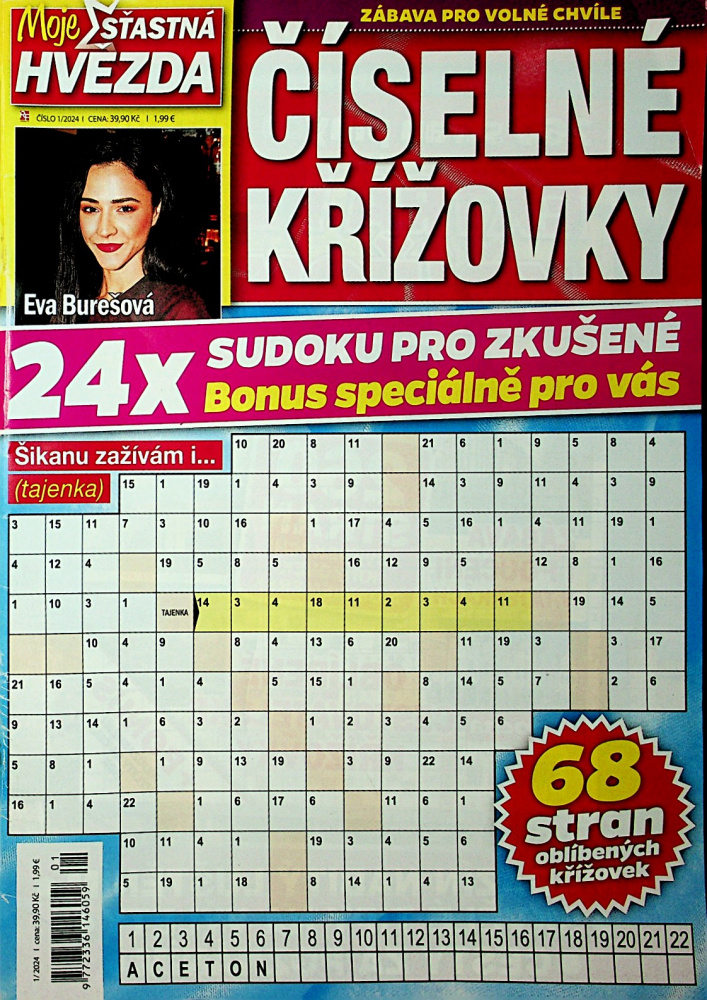 Číselné křížovky Hvězda (1B24)