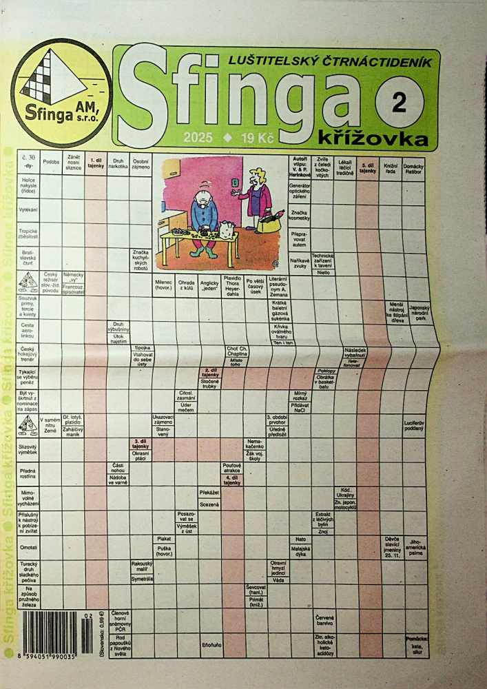 Sfinga křížovka (2/25)