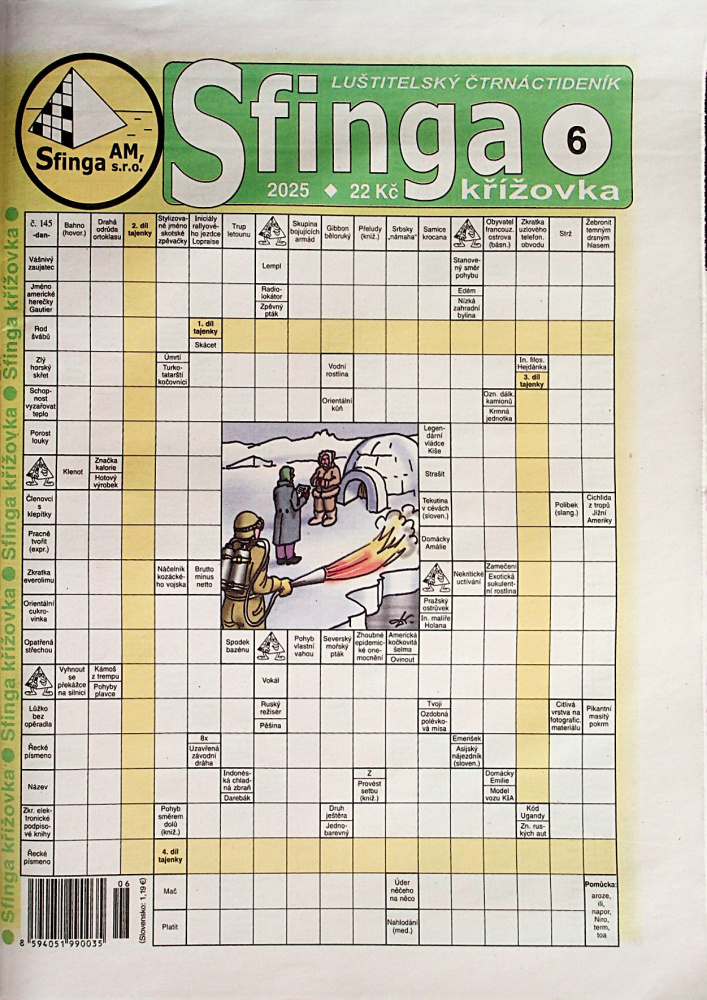 Sfinga křížovka (6/25)