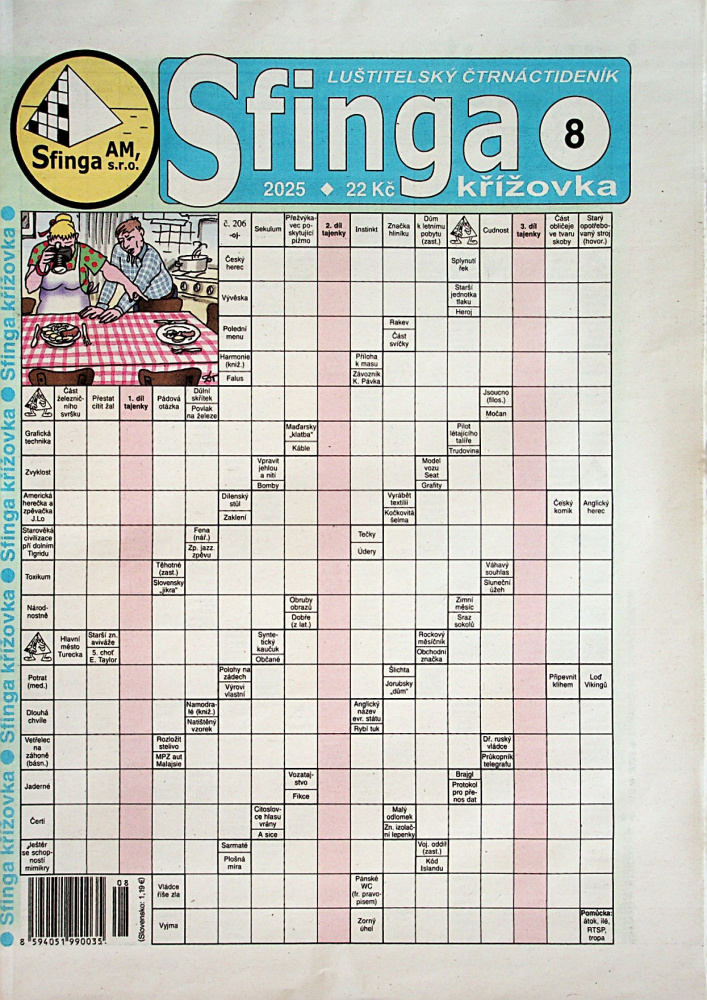 Sfinga křížovka (8/25)