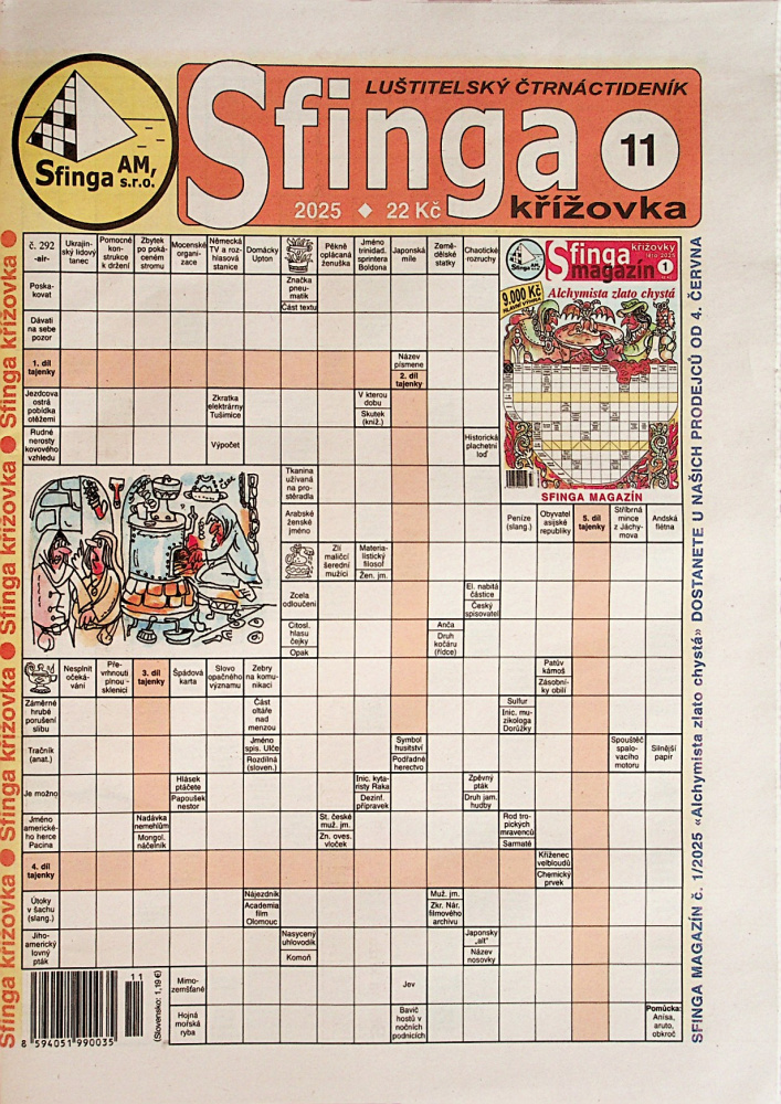 Sfinga křížovka Sfinga křížovka