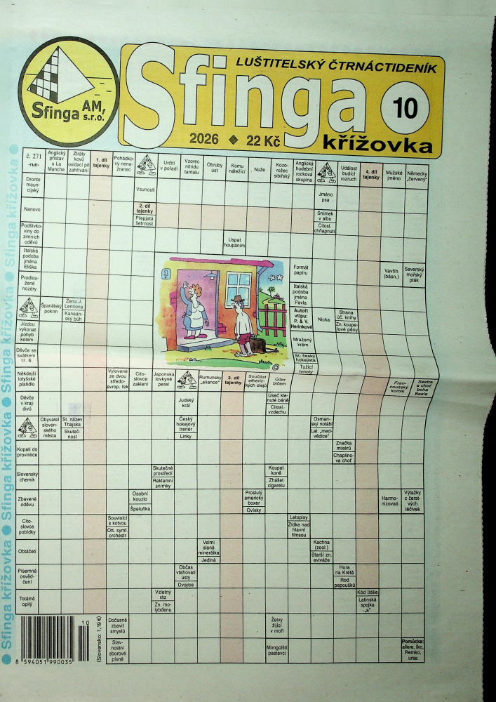 Sfinga křížovka (10/26)