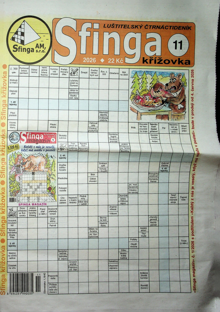 Sfinga křížovka (11/26)