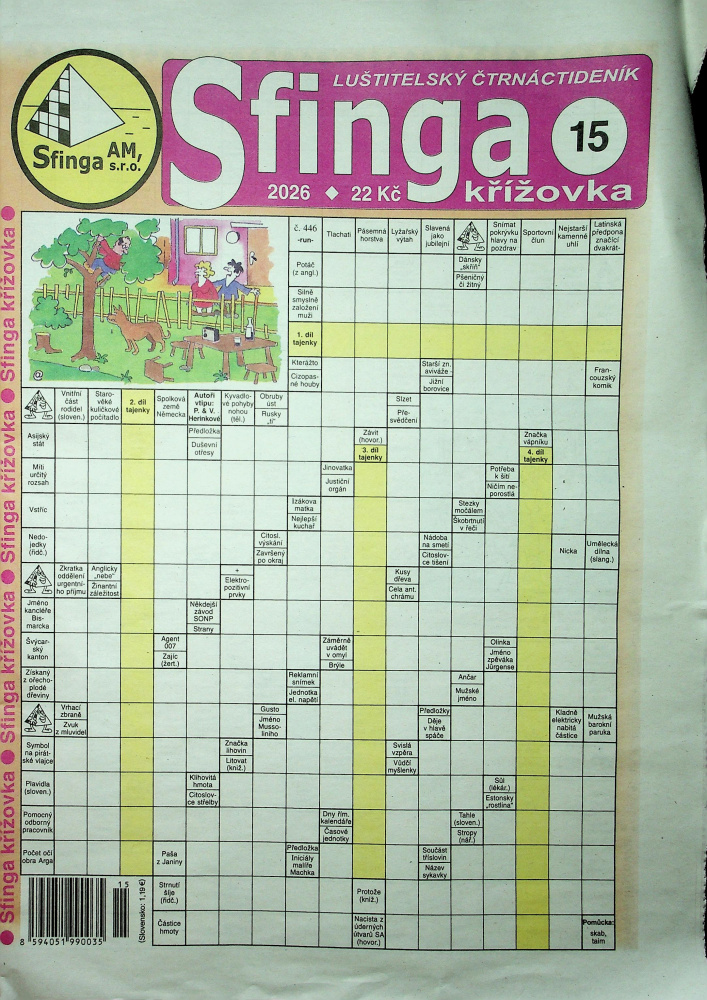 Sfinga křížovka (15/26)