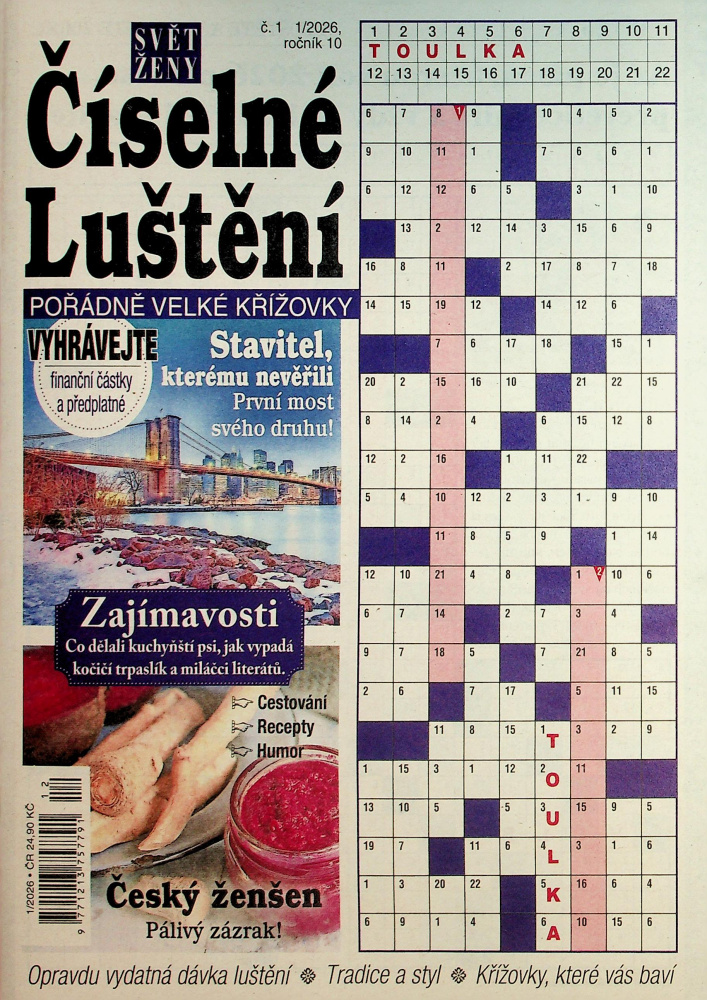 Svět Ženy-Číselné luštění (1/26)