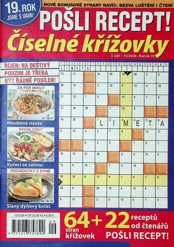 Pošli recept-číselné křížovky (10/26)