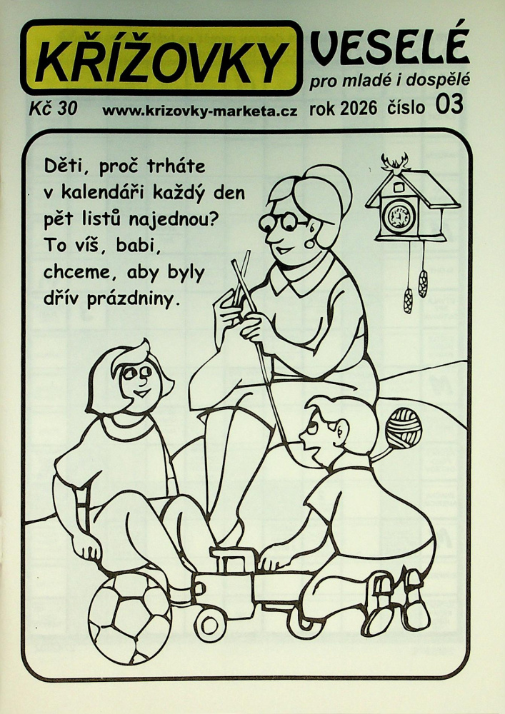 Křížovky veselé pro mladé i... (3/26)
