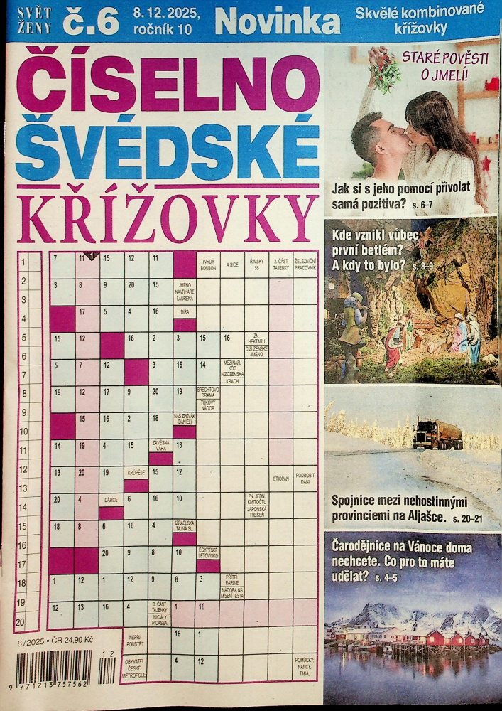 SŽ Číselno-Švédské křížovky (6/25)