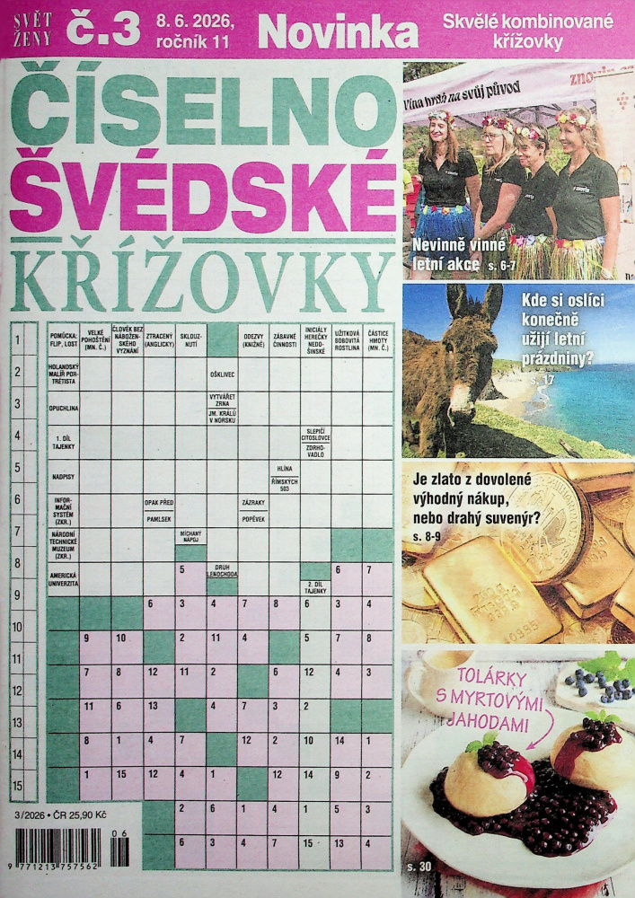 SŽ Číselno-Švédské křížovky (3/26)