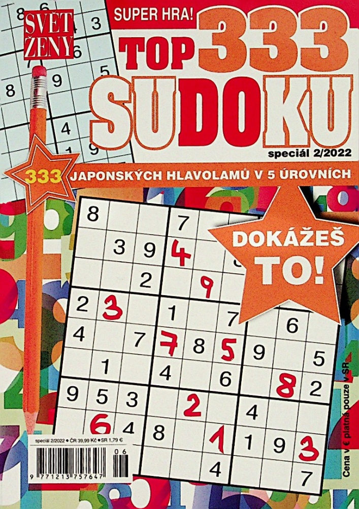 SŽ Top 333 sudoku SŽ Top 333 sudoku