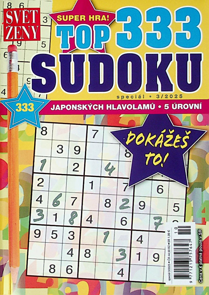 SŽ Top 333 sudoku (3/25)